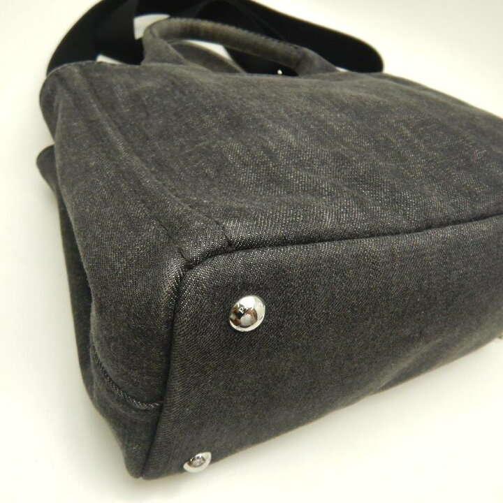 楽天市場】プラダ PRADA 1BG439 カナパ デニム NERO ブラック 2WAY  