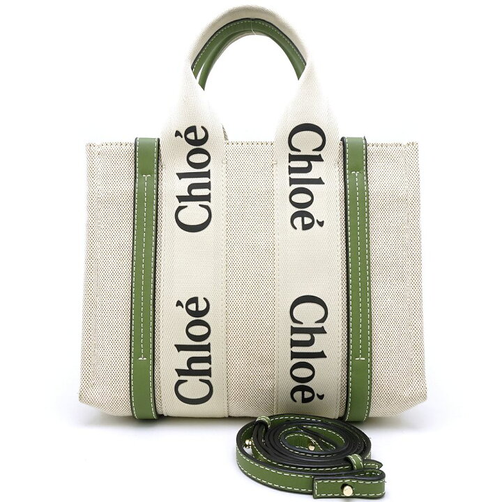 楽天市場】クロエ Chloe ウッディ 2WAY トートバッグ キャンバス 