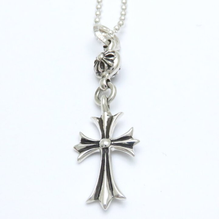 楽天市場 Chrome Hearts クロムハーツ 1ボール タイニー Chクロス チャーム ペンダント ネックレス Sv925 シルバー 中古 Bj Luxury Brand ミドリヤ楽天市場店