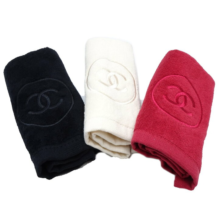 楽天市場】シャネル CHANEL ハンドタオル ココマーク ノベルティ 
