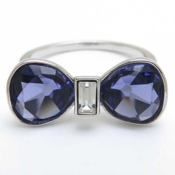 楽天市場】スワロフスキー SWAROVSKI リボンリング 14号 ブルー 
