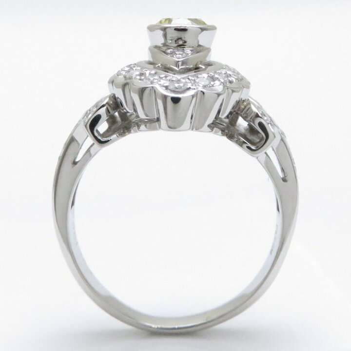 楽天市場】ダイヤモンドリング Pt900 イエローダイヤモンド0.51ct 