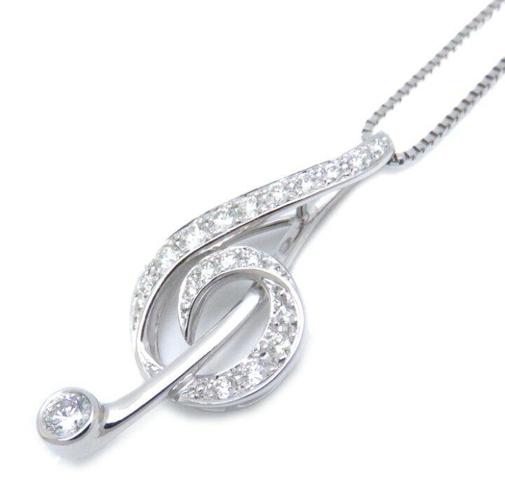 楽天市場】ダイヤモンドネックレス K18WG ダイヤモンド0.23ct/0.095ct  