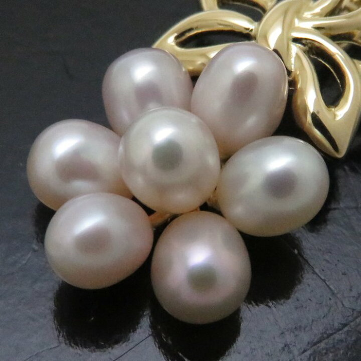 楽天市場】ミキモト MIKIMOTO ネックレス 葡萄モチーフ K18YG パール 
