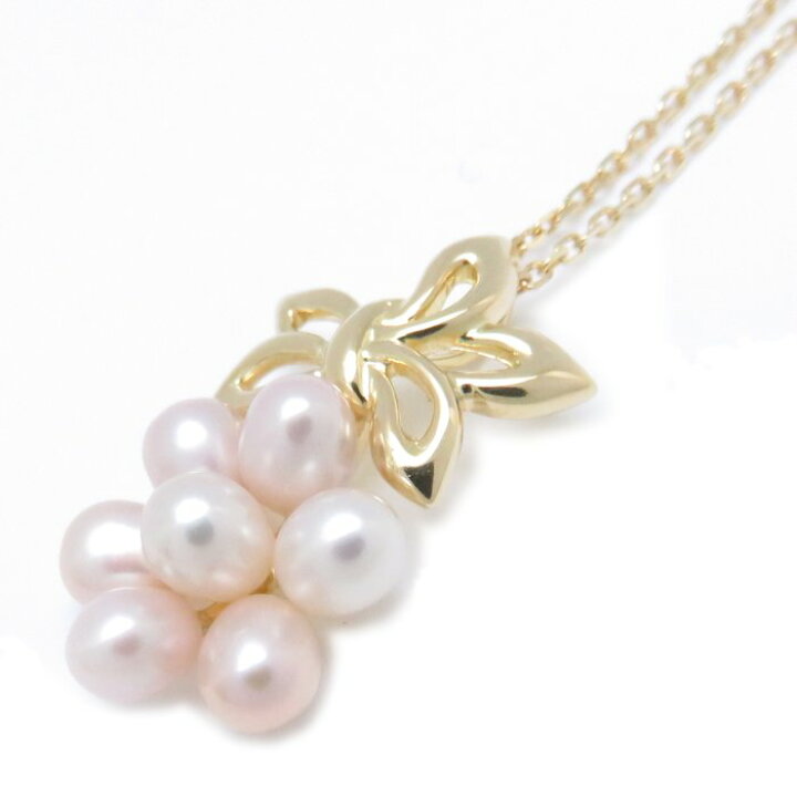 楽天市場】ミキモト MIKIMOTO ネックレス 葡萄モチーフ K18YG パール 