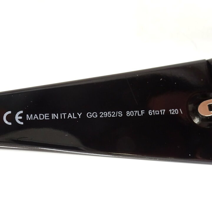 楽天市場】グッチ GUCCI サングラス プラスチック 61□17 120 ブラック  