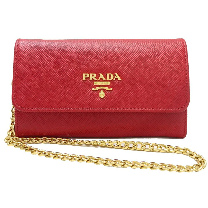 楽天市場】プラダ PRADA カードケース ミニ財布 サフィアーノレザー 