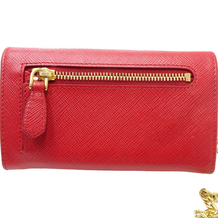 楽天市場】プラダ PRADA カードケース ミニ財布 サフィアーノレザー  