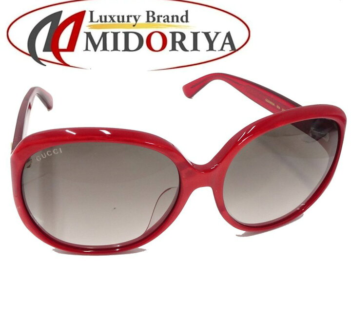 楽天市場】グッチ GUCCI サングラス プラスチック レッド 61□17  