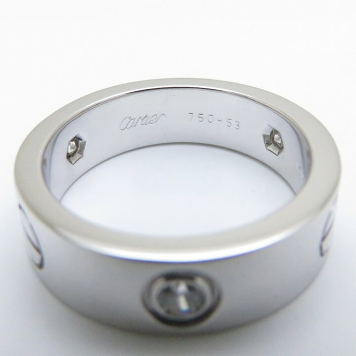 楽天市場】Cartier カルティエ ラブリング 3Pダイヤモンド K18WG 