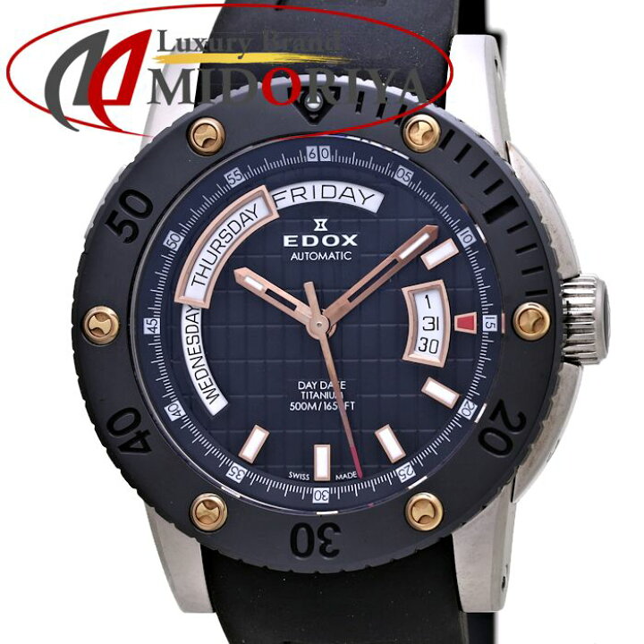 楽天市場】EDOX エドックス クラスワン デイデイト 83005-TINR-NIR 
