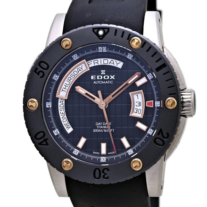 楽天市場】EDOX エドックス クラスワン デイデイト 83005-TINR-NIR 
