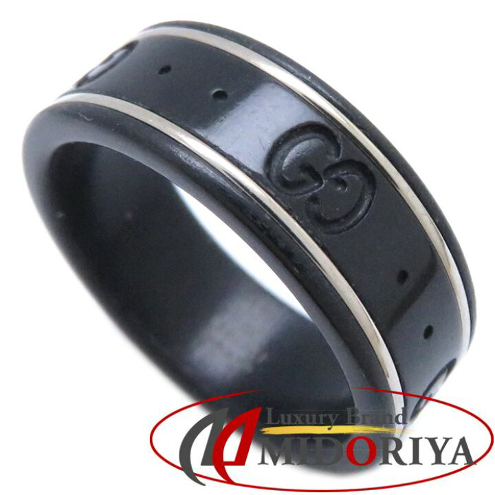 楽天市場】GUCCI グッチ アイコン リング 225985 コランダム ブラック  