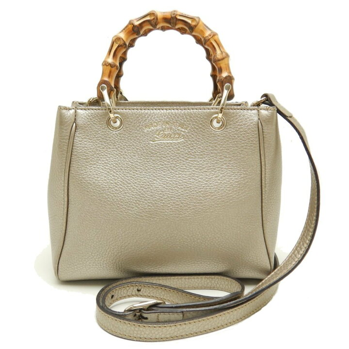 楽天市場】グッチ GUCCI 368823 バンブー ミニショッパー シャンパン 