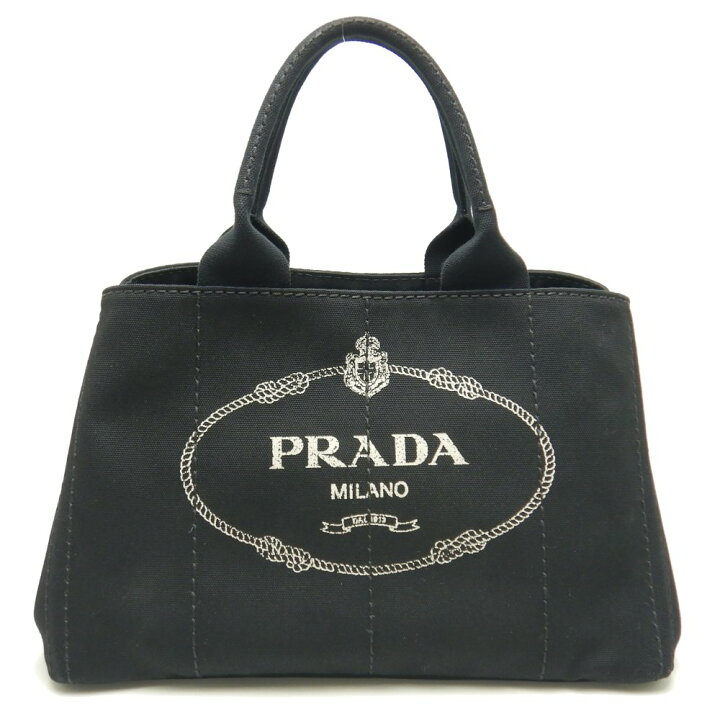 楽天市場】プラダ PRADA BN1877 カナパ トートバッグ キャンバス NERO 