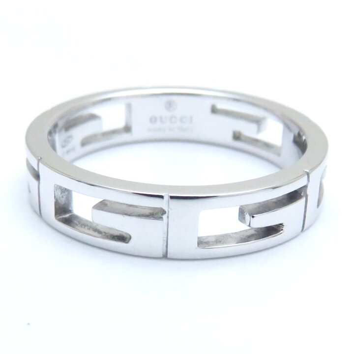 楽天市場】GUCCI グッチ マルチプル リング K18WG #14 13.5号 ホワイト  