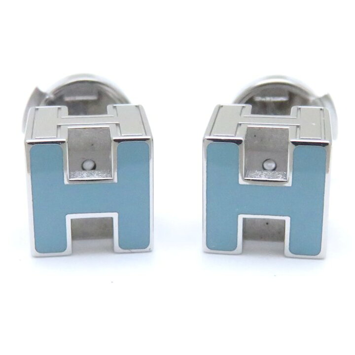 楽天市場】HERMES エルメス カージュドアッシュ Hキューブ ピアス  