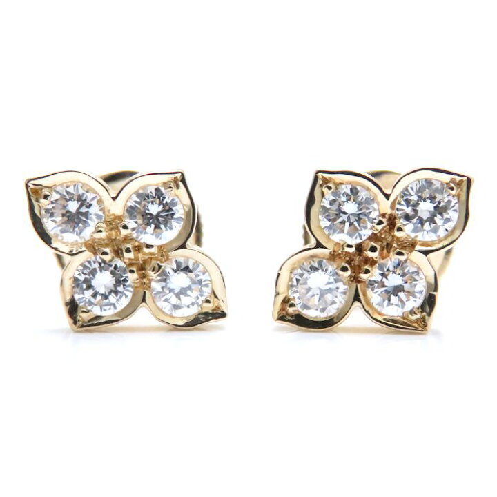 楽天市場】Cartier カルティエ ヒンドゥ ダイヤモンド ピアス K18YG 4P  