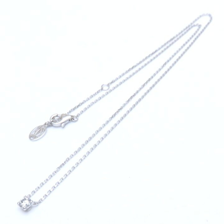 楽天市場 Cartier カルティエ 15 ソリテール ダイヤモンド ネックレス K18wg 一粒ダイヤモンド0 ct D Vvs1 3ex N ホワイトゴールド ペンダント 中古 Bj Luxury Brand ミドリヤ楽天市場店