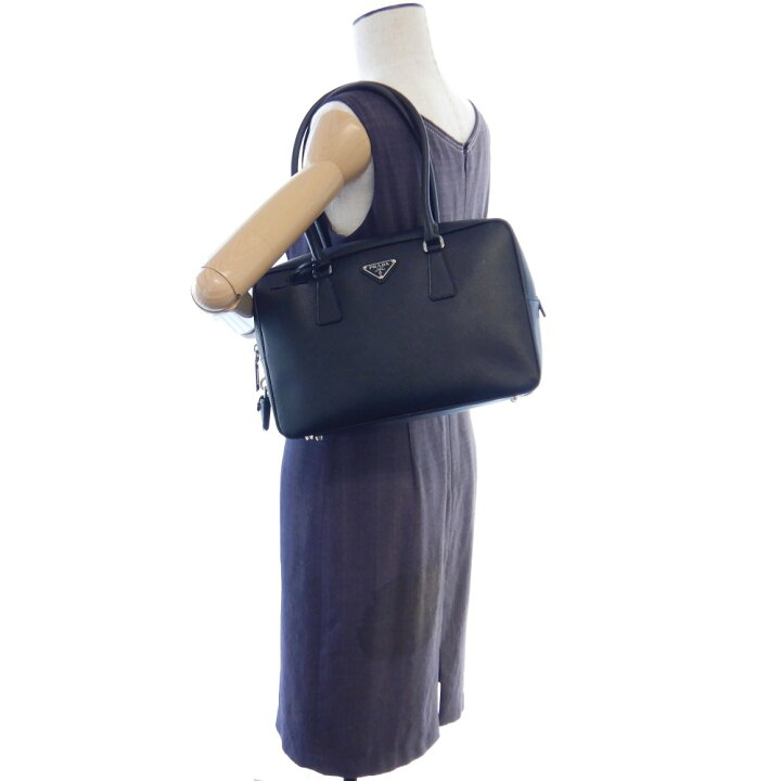 楽天市場】プラダ PRADA BL0095 ハンドバッグ サフィアーノレザー NERO 