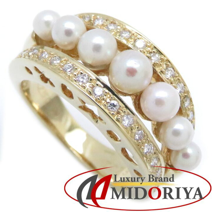 楽天市場】Ponte Vecchio ポンテヴェキオ パールリング K18YG 12号  