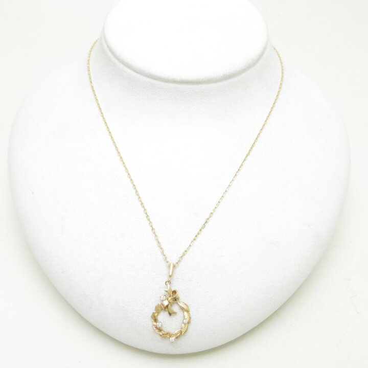 楽天市場】MIKIMOTO ミキモト ネックレス リースモチーフ ダイヤモンド 