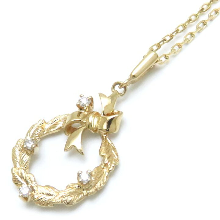 楽天市場】MIKIMOTO ミキモト ネックレス リースモチーフ ダイヤモンド 
