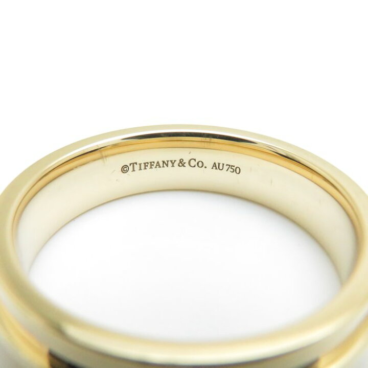 楽天市場】TIFFANY&Co. ティファニー T TWO ワイド リング K18YG 22号 