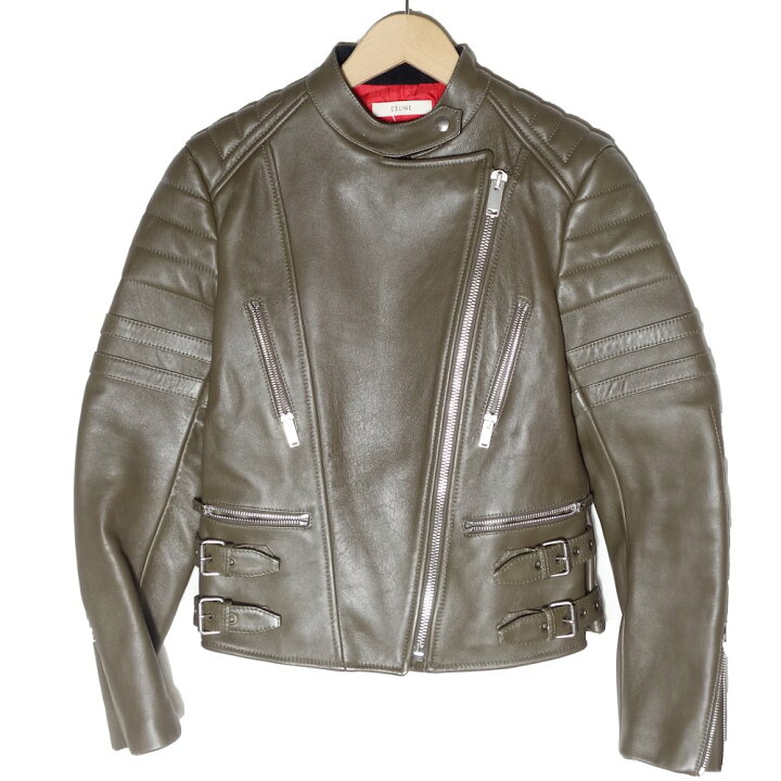 楽天市場】セリーヌ CELINE バイカージャケット ライダース サイズ38  