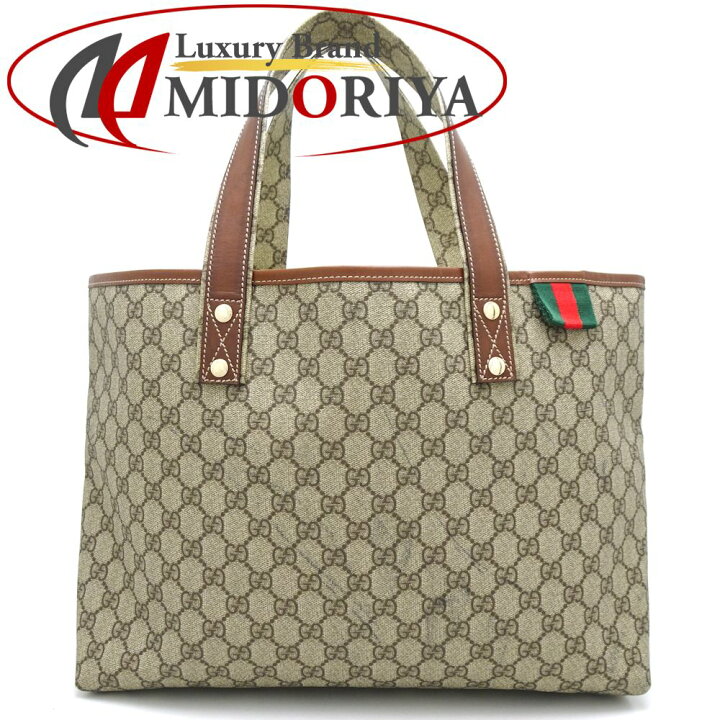 楽天市場】グッチ GUCCI 211134 GGスプリーム トートバッグ PVC×レザー  
