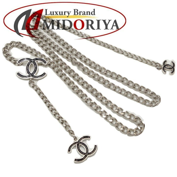 楽天市場】シャネル CHANEL チェーンベルト 3Pココマーク シルバー  