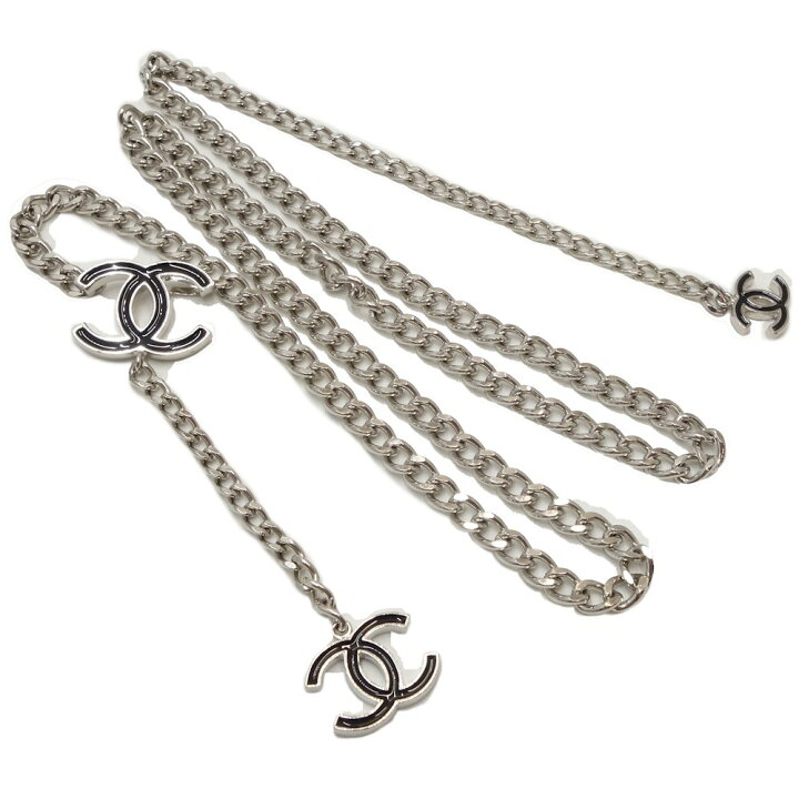 楽天市場】シャネル CHANEL チェーンベルト 3Pココマーク シルバー 