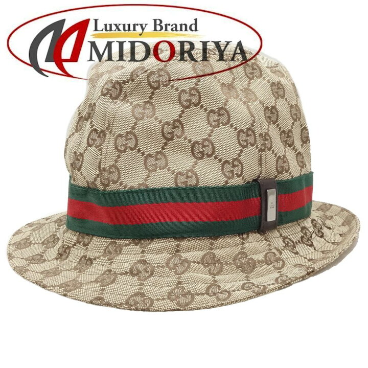 楽天市場】グッチ GUCCI バケットハット GGキャンバス シェリー サイズ 