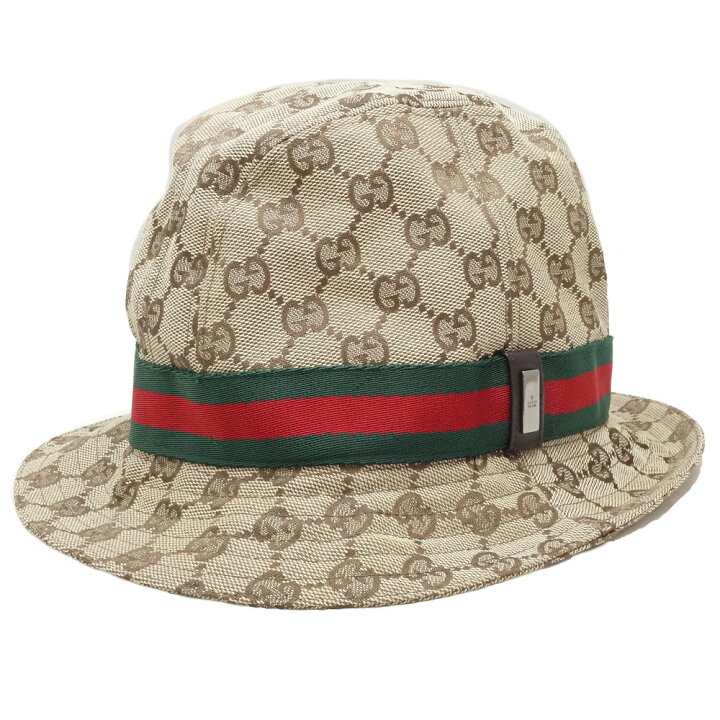 楽天市場】グッチ GUCCI バケットハット GGキャンバス シェリー サイズ 