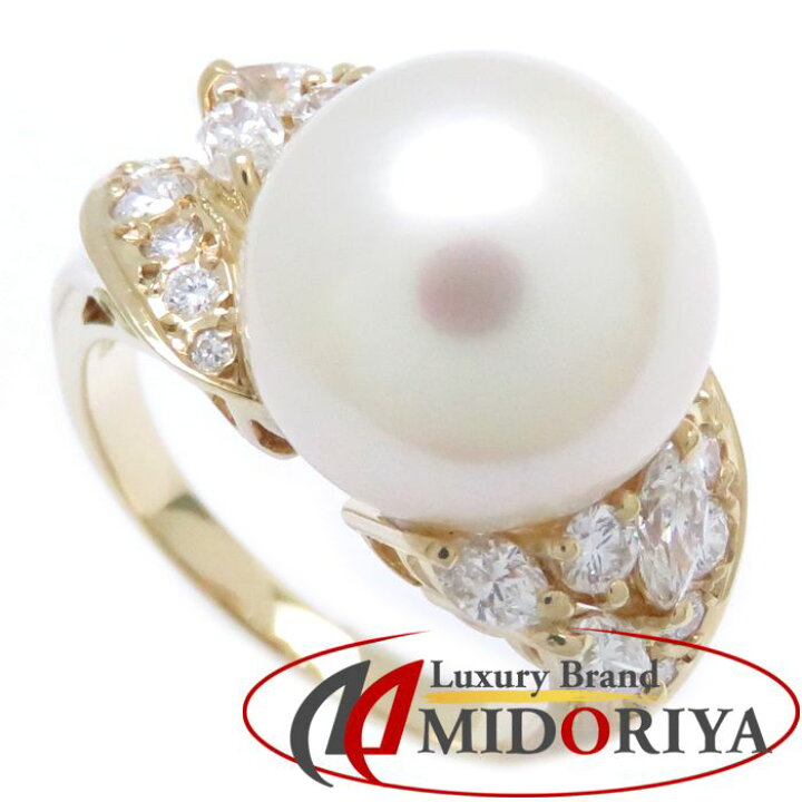 楽天市場】MIKIMOTO ミキモト パールリング K18YG 15号 パール12ミリ 