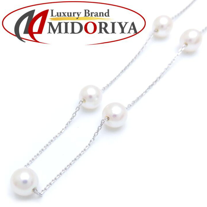 楽天市場】TASAKI 田崎真珠 ステーションパール ネックレス K18WG  