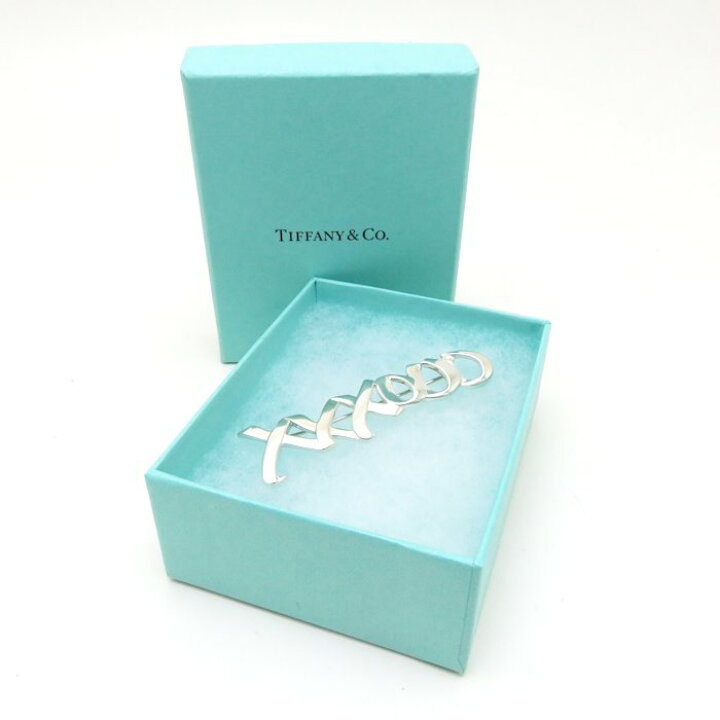 楽天市場】ティファニー TIFFANY&CO. ラブ＆キス ブローチ SV925 