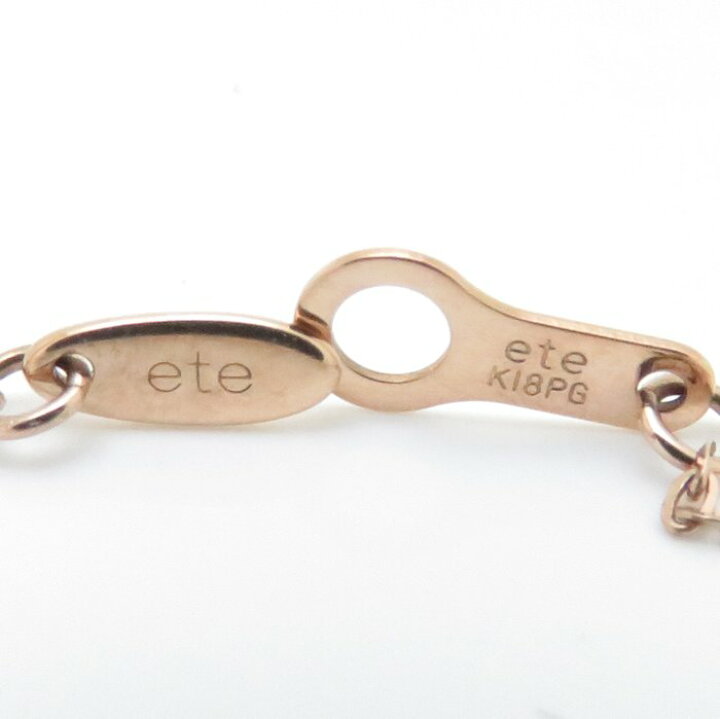 楽天市場】ete エテ ハートブレスレット K18PG ピンクゴールド 