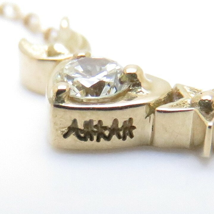 楽天市場 Ahkah アーカー シンシアハート ネックレス 14年クリスマス限定品 K18yg ダイヤモンド1p イエローゴールド ペンダント 中古 Bj Luxury Brand ミドリヤ楽天市場店