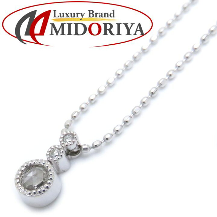 楽天市場】ダイヤモンドネックレス K18WG ダイヤモンド0.10ct ホワイト  