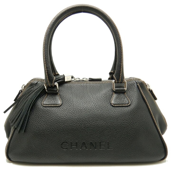 楽天市場】シャネル CHANEL ボストンバッグ フリンジ キャビアスキン 