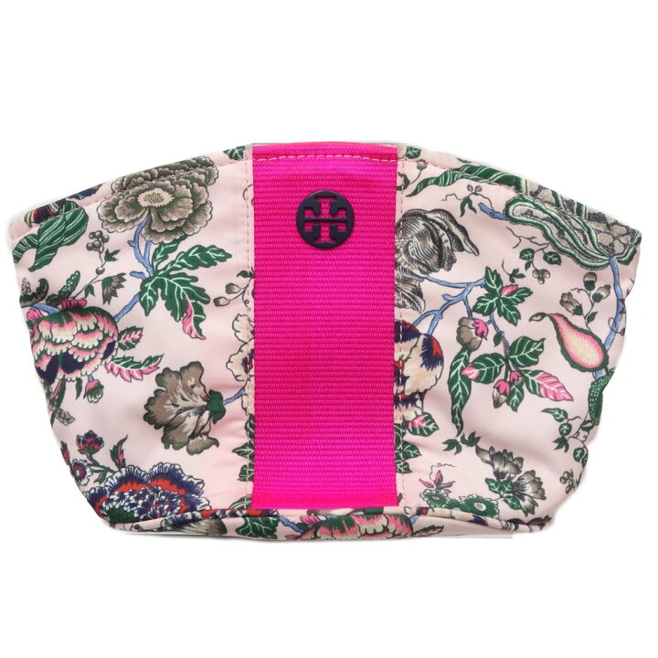 楽天市場】トリーバーチ TORY BURCH 化粧ポーチ ナイロン 花柄 ピンク 