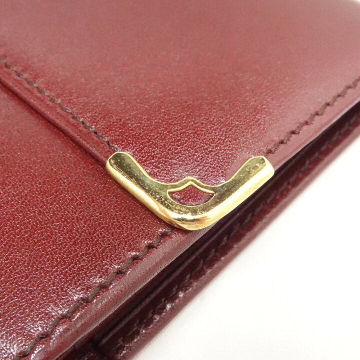 楽天市場】カルティエ Cartier コンパクト財布 がま口 マストライン  
