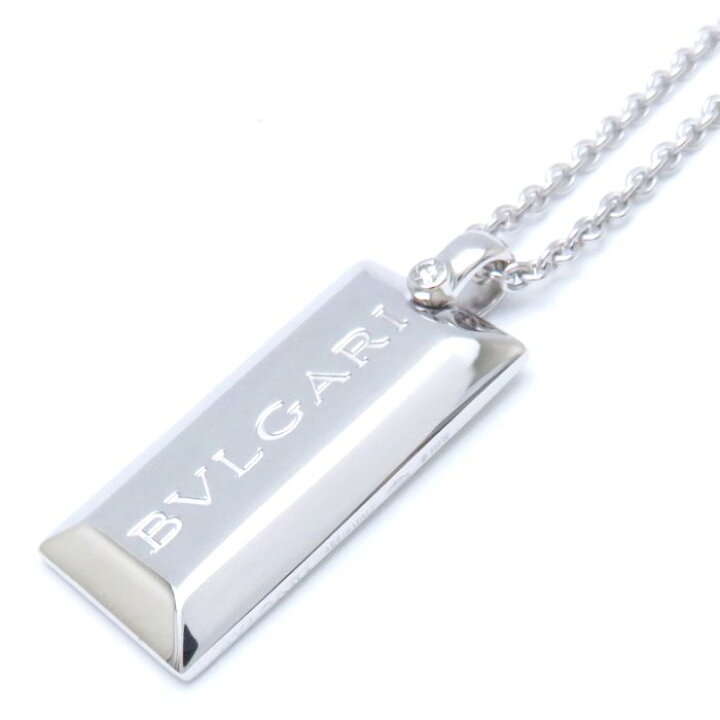 楽天市場】ブルガリ BVLGARI インゴット ネックレス 1Pダイヤモンド 
