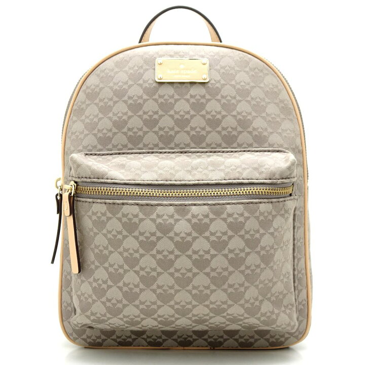 楽天市場】ケイトスペード kate spade リュックサック レザー グレー系  