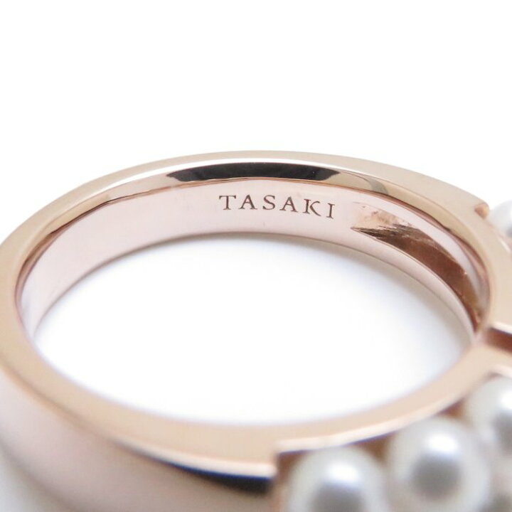 楽天市場】TASAKI 田崎真珠 プチパールリング K18PG 10号 RC-4484 