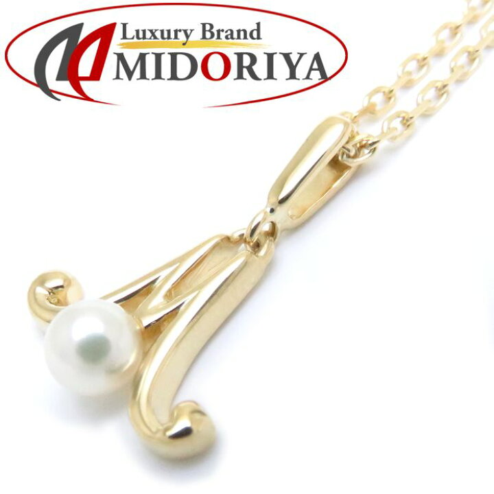 楽天市場】ミキモト MIKIMOTO イニシャル ペンダント ネックレス M 