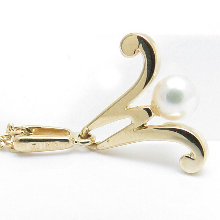 楽天市場】ミキモト MIKIMOTO イニシャル ペンダント ネックレス M 