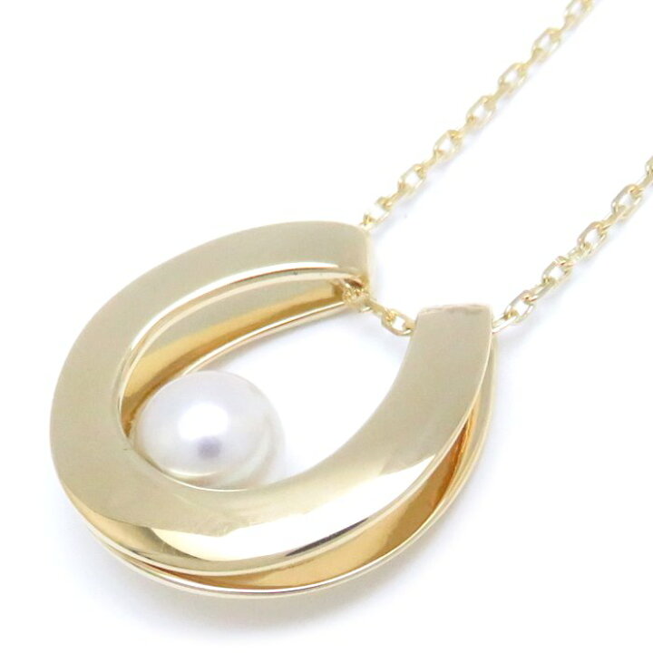 楽天市場】MIKIMOTO ミキモト ホースシュー ネックレス K18YG パール 