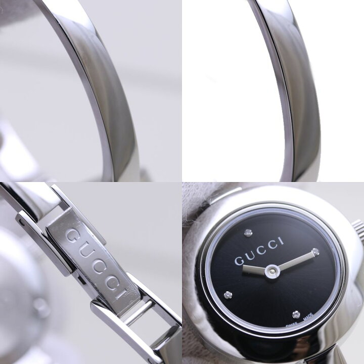 楽天市場】GUCCI グッチ Gサークル 105 SS ブラック 4Pダイヤ 